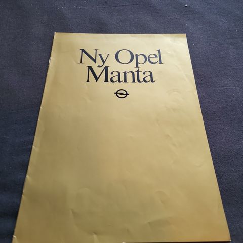Opel Manta B brosjyre 8 sider