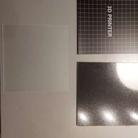 Glassplate 22 x 22 cm til 3d printer.