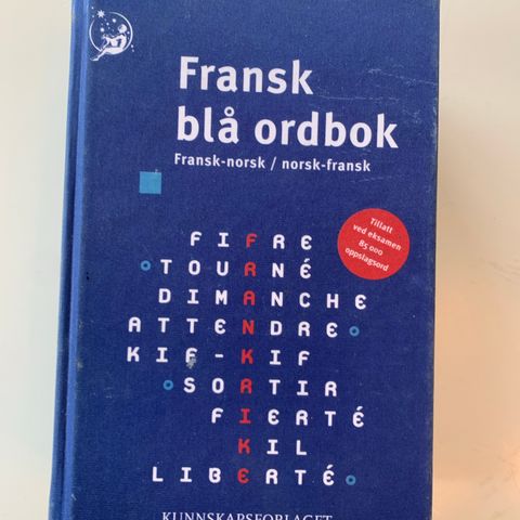 Fransk ordbok. Kan hentes eller sendes