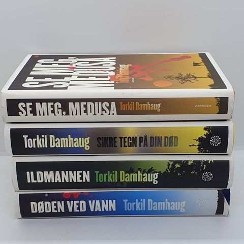 4 stk Torkil Damhaug Hardcover bøker