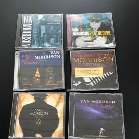 VAN MORRISON -Selger samlet 6 CD studio- & live album