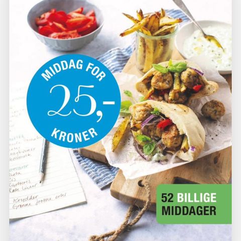 Middag for 25 kroner (innbundet)