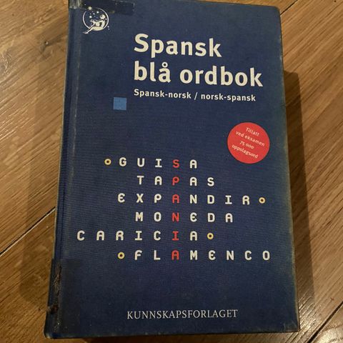 SPANSK blå ordbok. Nr.2.