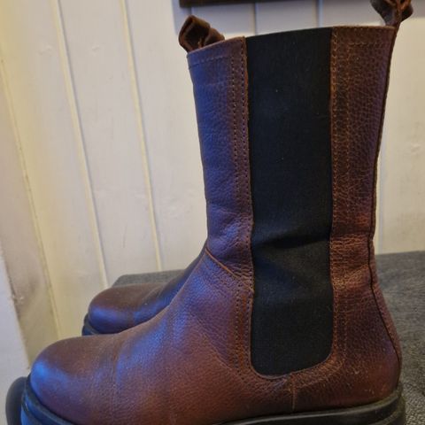 Brune chelsea boots-Roots str 41