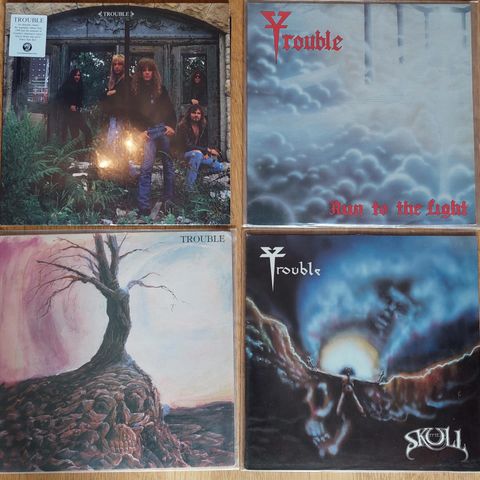 TROUBLE LP heavy doom metal psalm 9 run to the light the skull