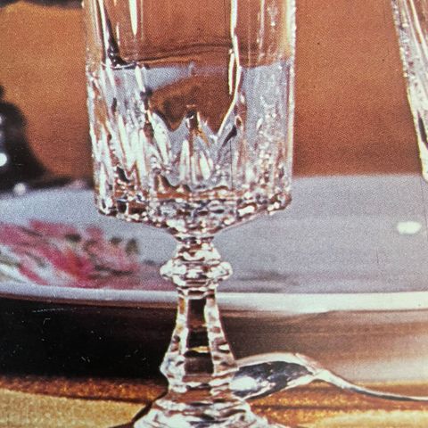 11 Stykk Vintage France Hvitvinsglass i Krystall