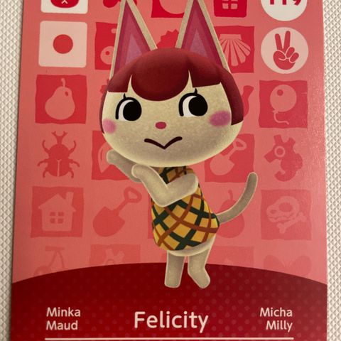 Animal Crossing amiibo card 119 Felicity