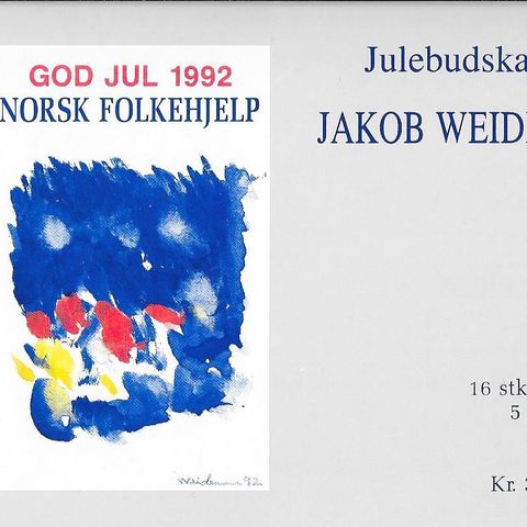 Jakob Weidemann - Julefrimerker og julekort Norsk Folkehjelp 1992