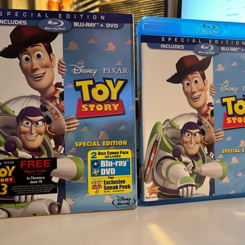 Toy Story. Disney/Pixar. Blu-ray + DVD. Limited slipcover