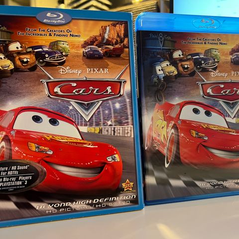 Cars/Biler. Disney/Pixar. Limited slipcover blu-ray (tror det er DVD også)