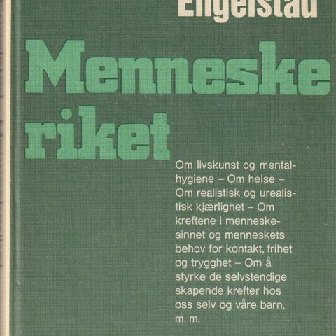 Vibeke Engelstad Menneskeriket Oslo 1973 innb.   (GM)