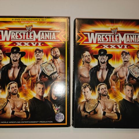 Wrestlemania XXVI 3DVD Collector's Set Silver Version DVD