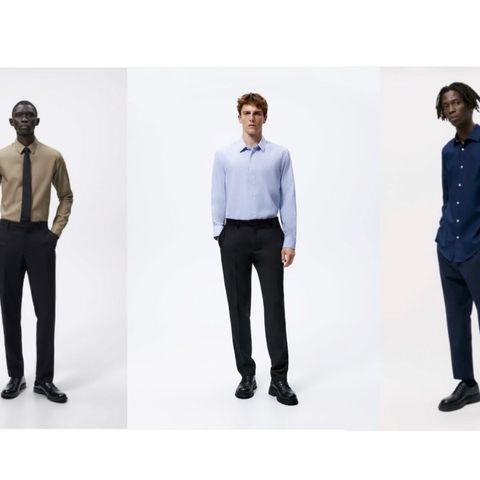 3 Skjorter fra Zara selges samlet.