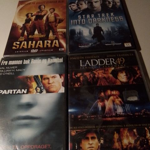 Spartan- Ladder 49 - Sahara- Star Trek into darknes- Tounament- Star Trek