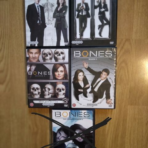 Dvd: Bones Serie. (Sesong 1, 2, 4, 5)