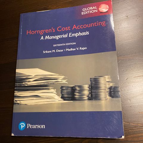 Dakar/Rajan: Horngrens Cost Accounting.