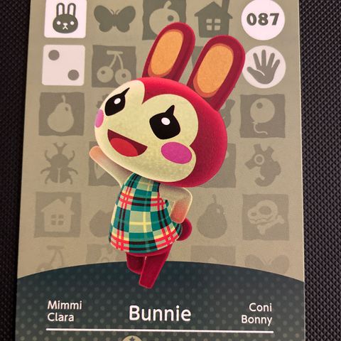 Animal Crossing amiibo card 087 Bunnie