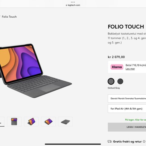 Logitech folio touch