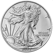 1oz American Silver Eagle, rent sølv