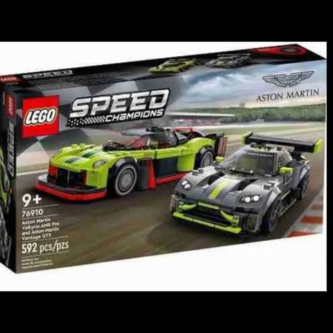 Lego Speed Champions 76910 Aston Martin Valkyrie AMR Pro og Vantage GT3