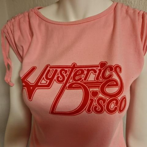 Kul T-shirt rosa "Hysterics Disco" S