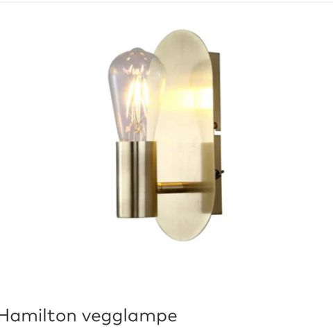 hamilton vegglampe