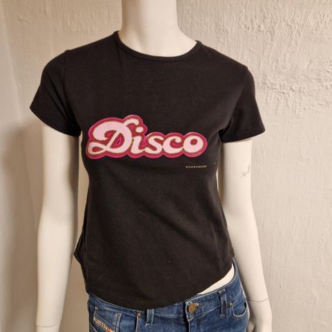 Kul T-shirt med trykk "Disco" S