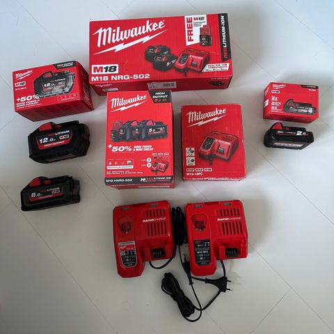 Milwaukee m18 batterier