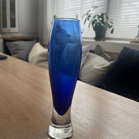 Mountain blue vase Hadeland