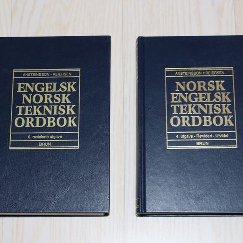 Bruns Tekniske Ordbøker: Engelsk-Norsk / Norsk-Engelsk