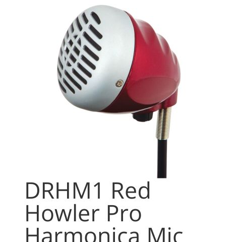 Red Howler harmonica mic