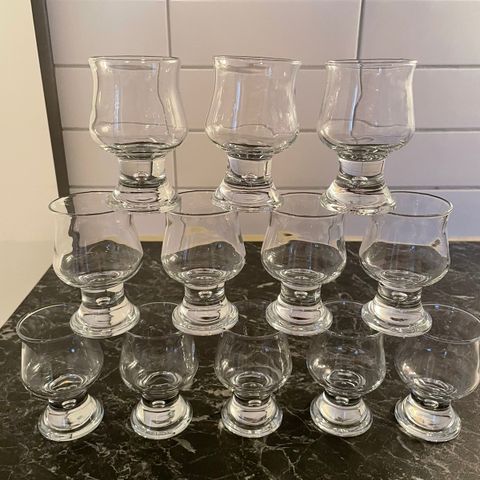 6 Fine Littala Bubble Glass