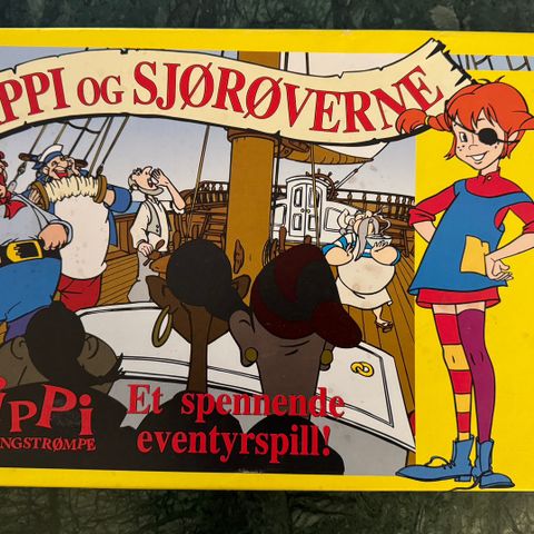 Pippi og sjørøverne brettspill (komplett)