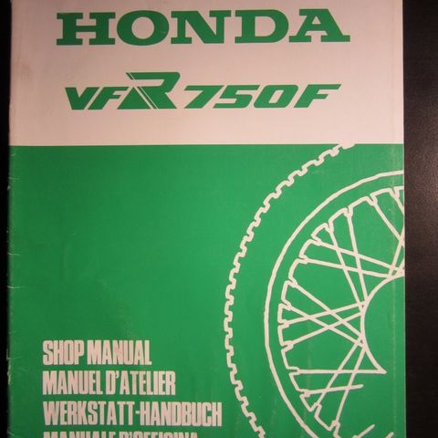 Verkstedmanual - Tillegg Honda VFR750FH