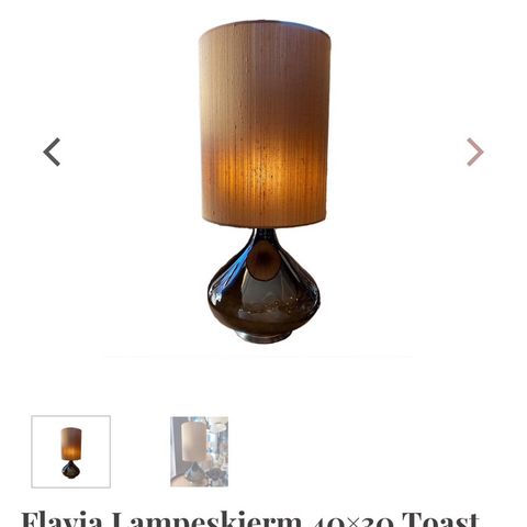 Flavia lampeskjerm 40x30 cm