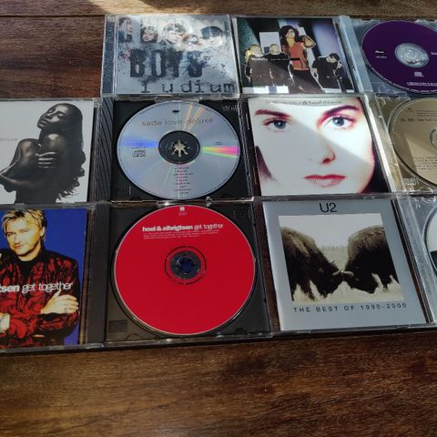 6 cd selges samlet 35,- U2 +++