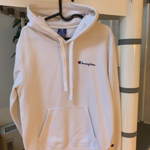 Hvit Champion Hoodie