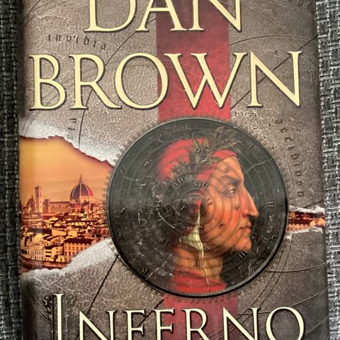 DAN BROWN- «INFERNO»2013- 1 meget fin bok, 563 s. 800 g. H. 24 cm B. 26,5 cm