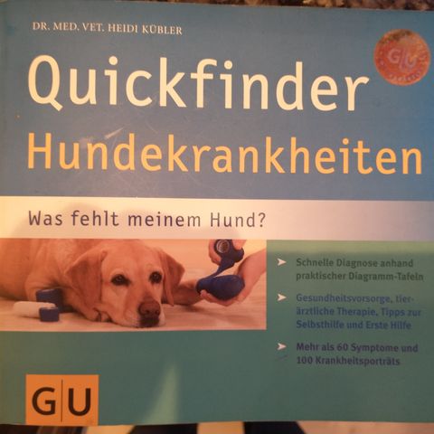 Helsebok/oppslagsverk til hund på tysk