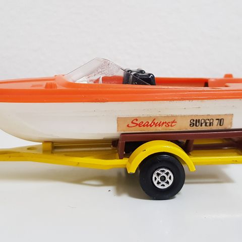 Seaburst Super 70 Boat & Trailer. Matchbox Lesney Speed Kings No. K-25