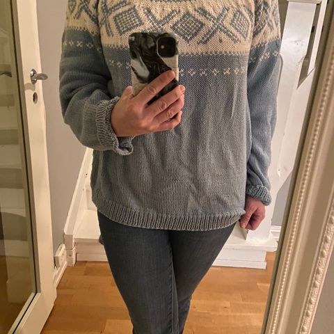 strikket genser str L