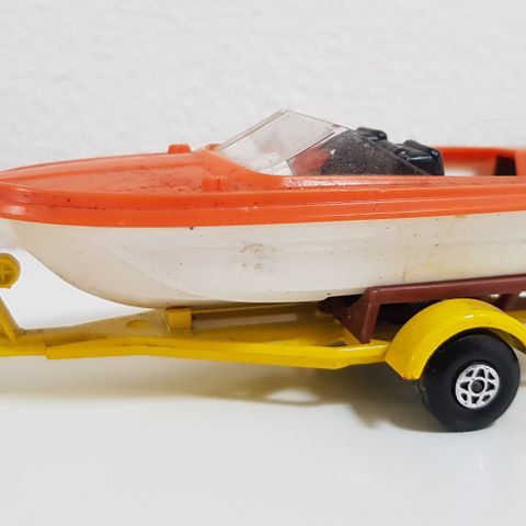 Seaburst Super 70 Boat & Trailer. Matchbox Lesney Speed Kings No. K-25