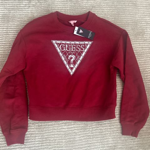 Ubrukt/ny! Råfin genser fra Guess med strasspynt str XS