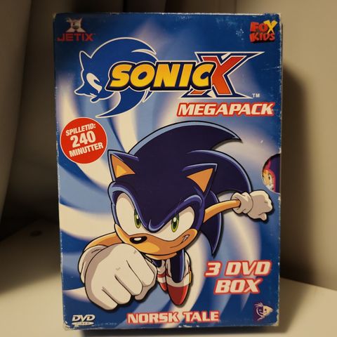 Sonic X vol 1-3 animasjon i samleboks