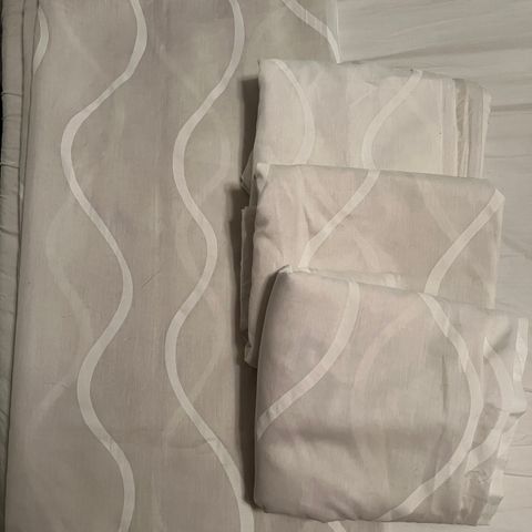 Hvite gardiner fra IKEA 4 stk