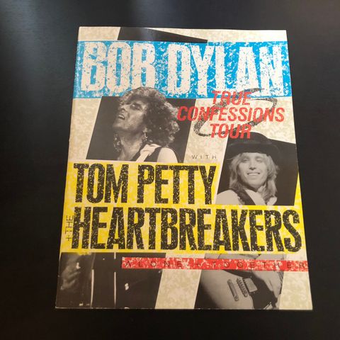 1986 TRUE CONFESSIONS TOUR PROGRAM - BOB DYLAN & TOM PETTY - J 3430