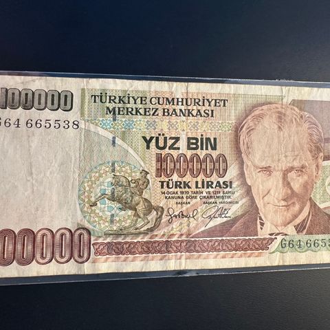 Tyrkia 1.00.000 Bin 1970  ((573 AD)