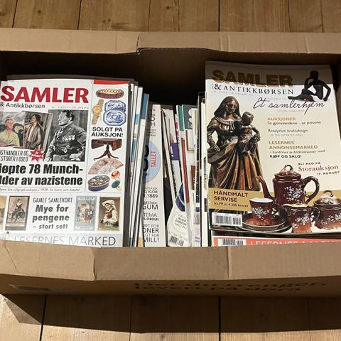 86 utgaver av «Samler og antikkbørsen» selges