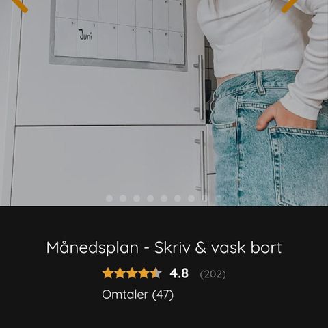 Familiekalender med tusjer