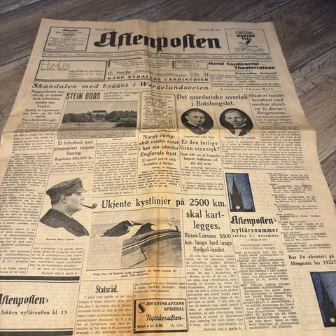 Aftenposten og A magasinet fra 1924-1933